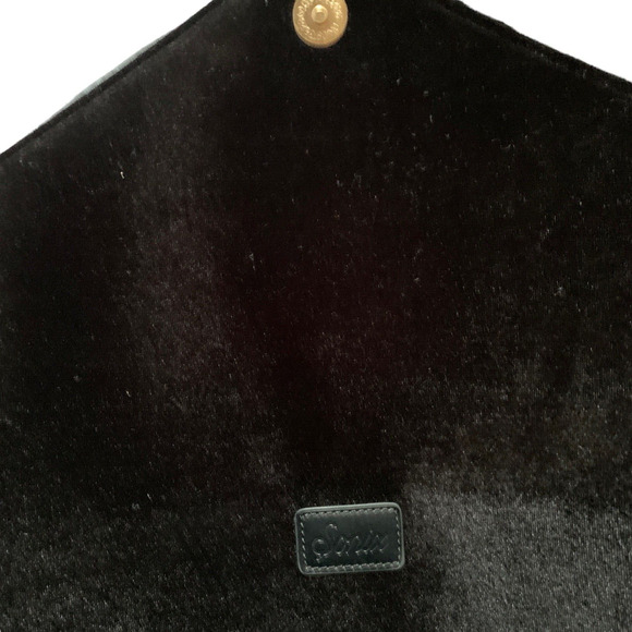 Laptop Clutch Bag Sonix Black Onyx Vegan Leather Velvet Lined Magnetic Snap NEW - Picture 7 of 8